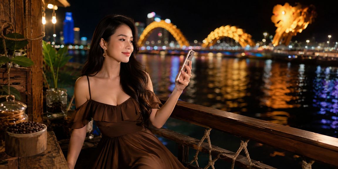 Người dùng Đà Nẵng nhâm nhi cà phê buổi sáng và trải nghiệm casino trực tuyến trên điện thoại