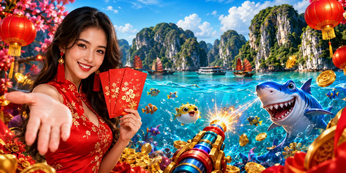 Không khí lễ hội đèn lồng vịnh Hạ Long gợi cảm hứng cho trò chơi bắn cá và slots trực tuyến