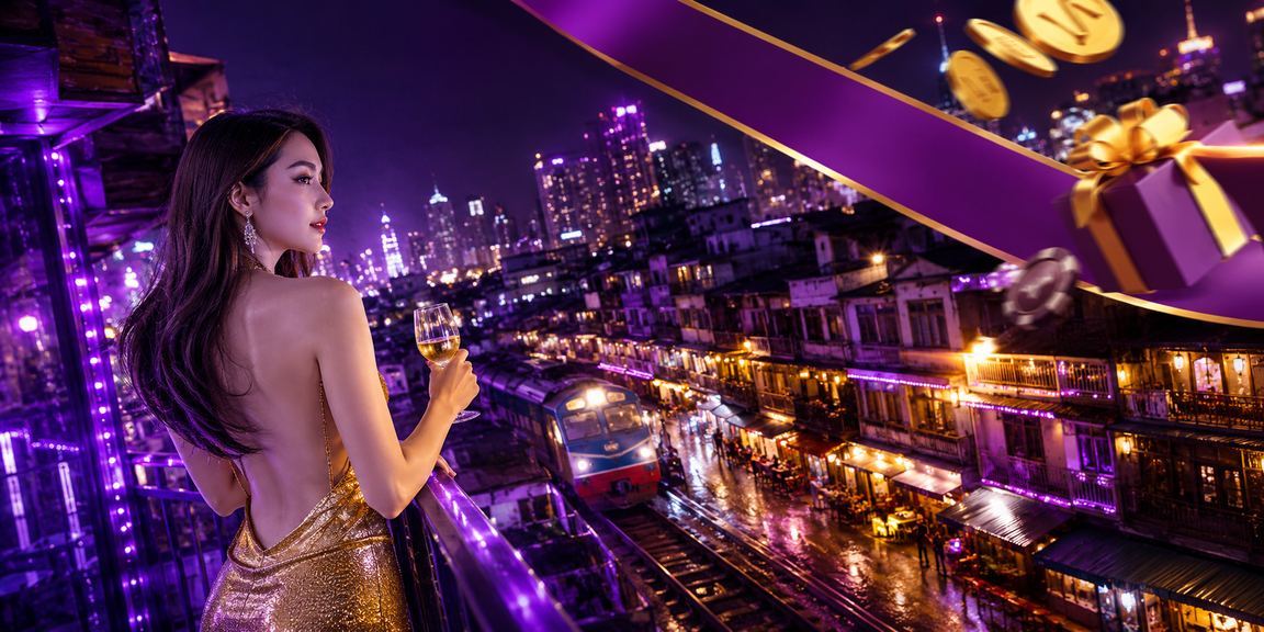 Phố đêm Hà Nội rực sáng ánh đèn neon – không khí sôi động của cá cược trực tuyến