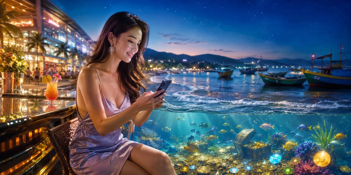 Người chơi tìm hiểu cách cược cơ bản qua điện thoại tại bãi biển Mũi Né
